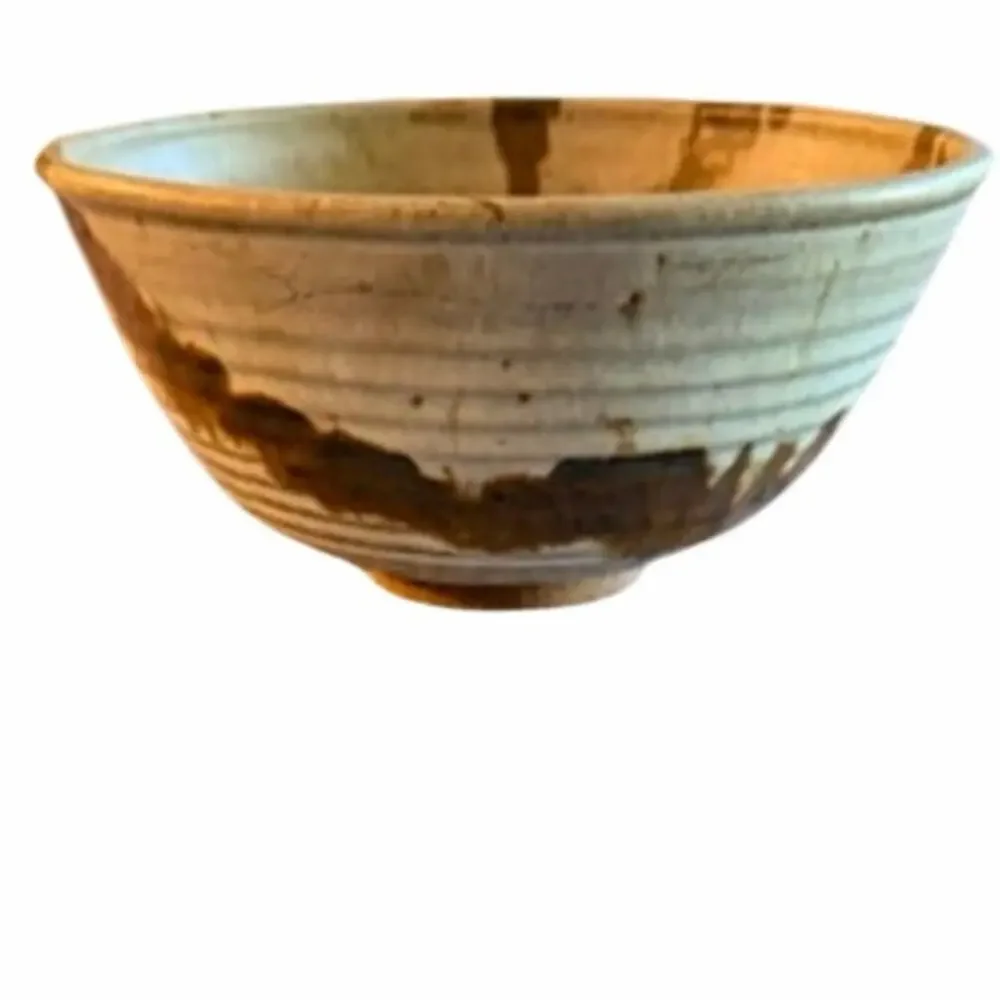 Vintage Robinson Signed Studio Pottery Stoneware Bowl 9